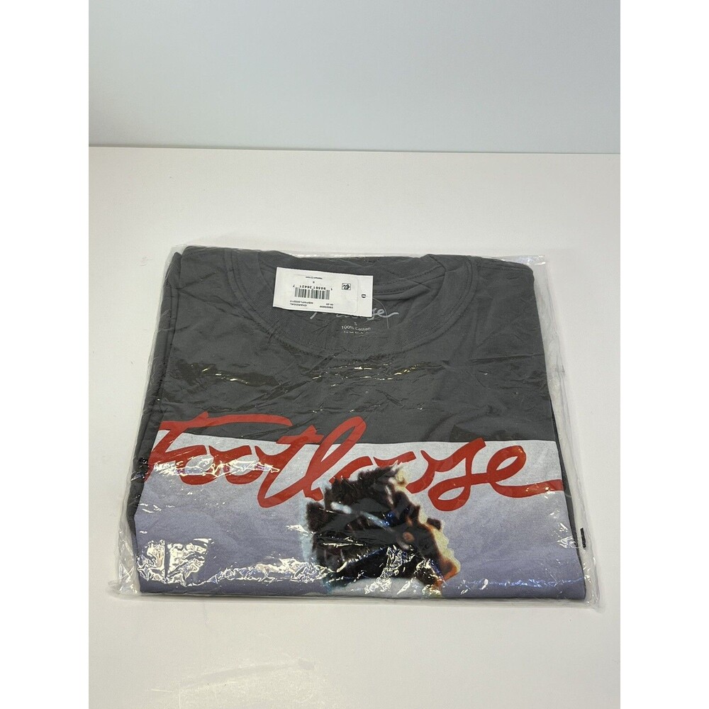 Footloose Movie‎ Graphic Tee Shirt Charcoal Gray Kevin Bacon Mens Small NEW
